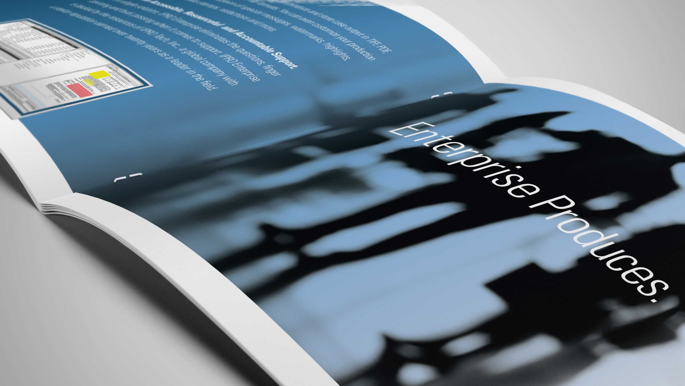 Technology Branding and Design: Ipro brochure design